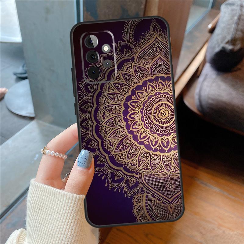 Чехол-мандала для Samsung Galaxy A54 A34 A14 A15 A13 A53 A16 A26 A36 A56 A12 A22 A32 A52 A06 A35 A55