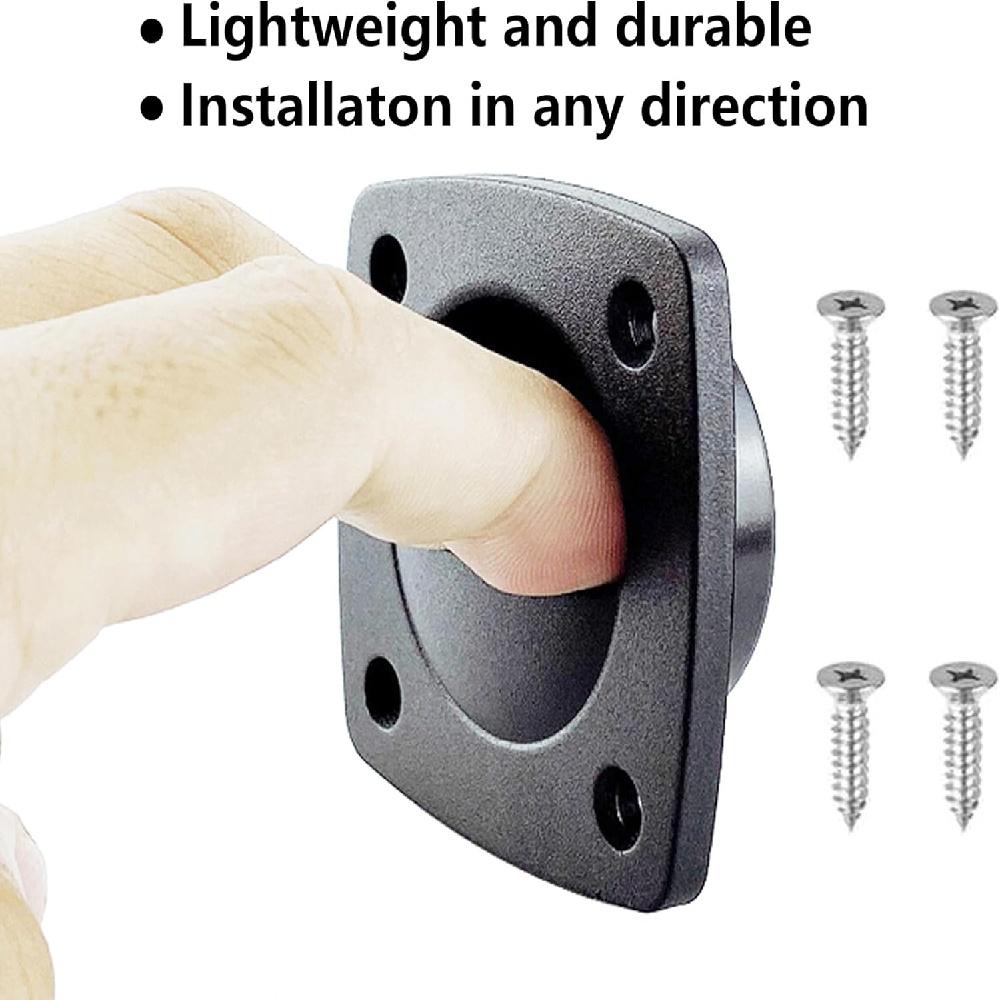 Черная нейлоновая ручка для раздвижной двери, квадратная ручка для люка, аксессуары для яхт, моторных лодок и катеров(4 шт.)