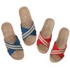 Summer Retro Women's Woven Linen Flat Slippers