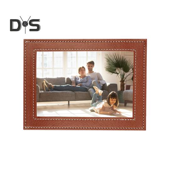 Car Sun Visor Photo Frame 4x6 Faux Leather Picture Holder for Car Displays Your Photographs Both Vertically And Horizontally Car Inter Accessories
