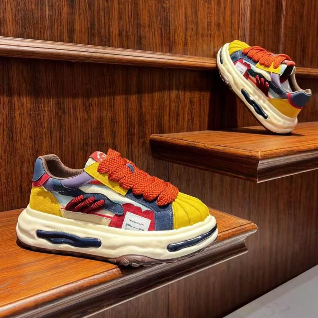 Летние новые модные мужские кроссовки Dad Sneakers средней высоты с сетчатой подошвой Dad, кроссовки с увеличенной высотой - универсальная и удобная повседневная спортивная обувь