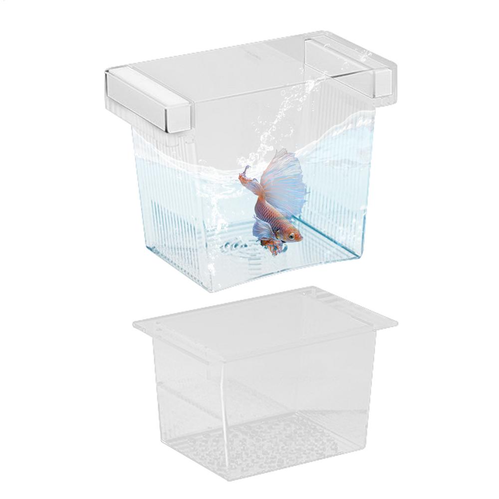 Fish Breeder Box For Aquarium Floating Aquarium Breeding Box Nursery Feeding Container Hatchery Incubator Divider For Betta Egg