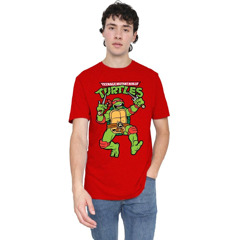 Tmnt Retro Raph T-Shirt S-3XL Red