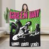 Зеленые Дни Панк Плед Альбом American Idiot Фланелевый Потрясающий Дышащий Плед для Украшения Дома