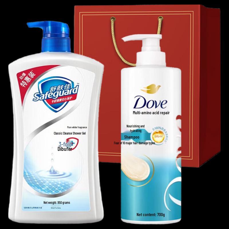 DOVE Увлажняющий набор: Шампунь и гель для душа