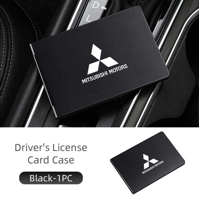 For Mitsubishi Car Driving Document ID Credit Card Driver License Purse Outlander Pajero Sport Lancer EX ASX L200 Eclipse