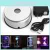 Stunning 110v-220v 3d Crystal Laser Display Lamp Base Holder With Original Rotating Led Night Light Adapter