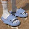 Fashion Comwarm Lovely Kids Shark Slippers Fashion Children Cartoon Sandals Girls And Boys House Flat Sandals Thick Sole Beach Slides