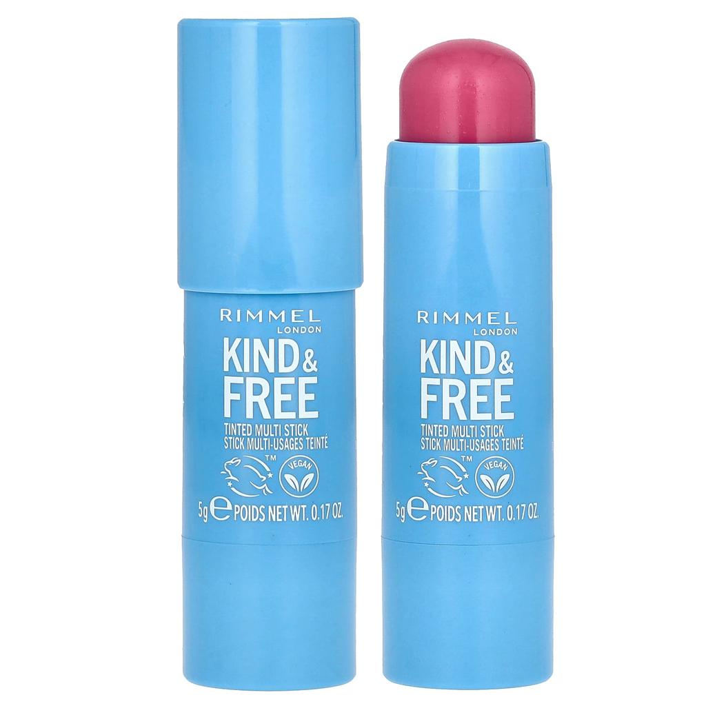 Rimmel London Kind & Free, Tinted Multi Stick, 003 Pink Heat, 5g (0.17oz)