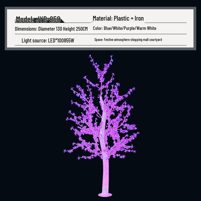 Rainproof LED Festival Landscape Lamp: 1.2m-2.5m Crystal Tree for Outdoor Decoration