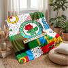 Blackburn Rovers Football Print Flannel Blanket, Soft Warm Lightweight Throw Blanket for Sofa Bed Camping