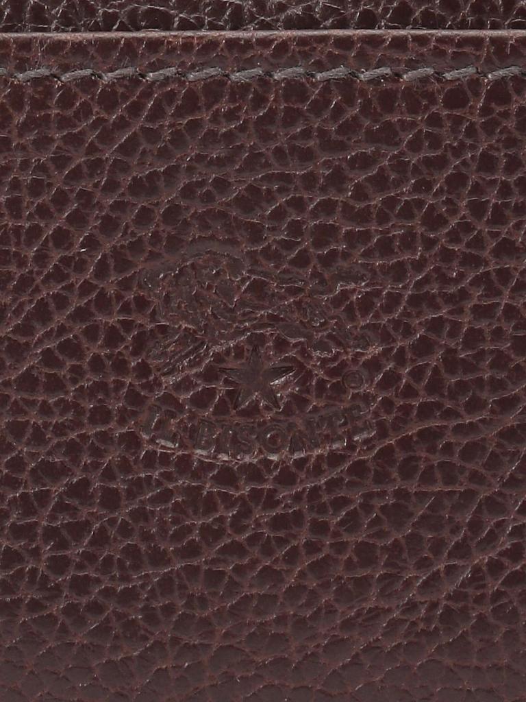 Кошелек для монет Кошелек для монет Кожаный Натуральная коровья кожа Унисекс Черный Черный [IL BISONTE] Женский Мужской