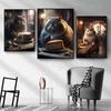 Famous Painting Funny Kawaii Cat Toilet Newspaper Posters Prints Canvas Paintings Wall Art Pictures for Living Room Home Decor