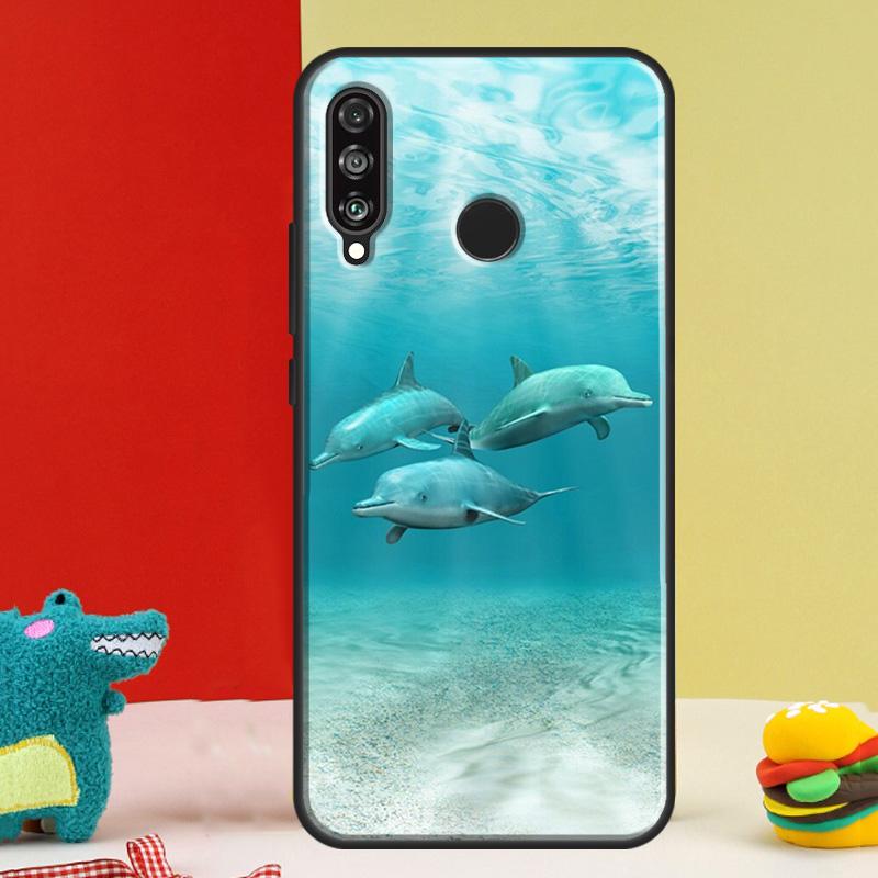 Чехол Ocean Dolphin для Huawei Nova 5T 9 10 SE 12i 12s 11i Y91 Y90 Y60 Y70 Y72 Y61 P60 P30 Pro P20 P40 Lite