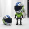 Joint Mobility Simulated Motorcycle Rider Doll Movable Figurine Model  Car Ornament