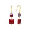 Luxenter Yasba Boucles D'oreilles Finition En or 18k