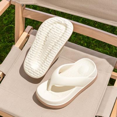 Летние новые женские увеличенные толстоподошвенные шлепанцы-вьетнамки из ЭВА, универсальные пляжные шлепанцы с перемычкой