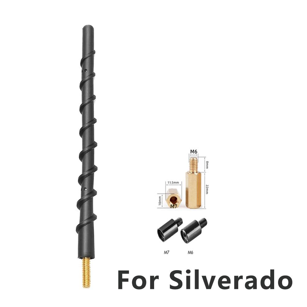 12INCH Universal FM AM Antenna Spiral Flexible Rubber for Silverado Wrangler JK JL Tundra F150 Antenna Replacement Accessories