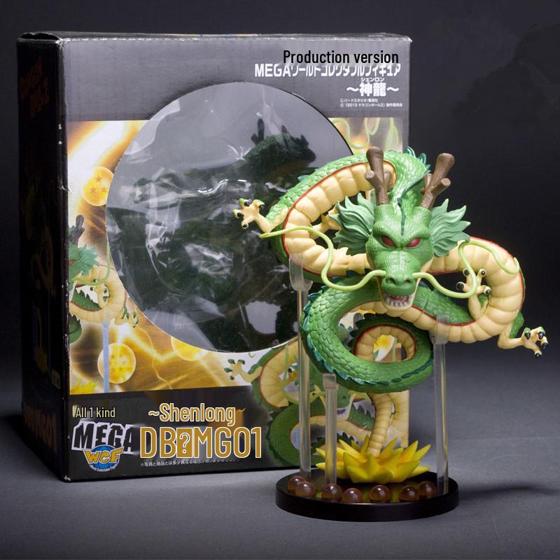 Dragon Ball WCF MEGA Shenron with Rockery Background and Dragon Balls Action Figure Model Boxed.