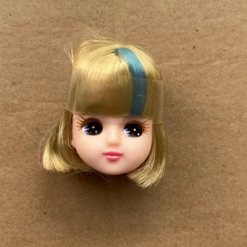 Jenny Long Hair Doll Heads Licca Colorful Soft Hair Heads DIY Doll Decors Figures Girl Collective Gifts Toys