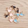 50pcs Alloy Enamel Fish Charms Pendants Whale Fish Ocean Sea Aninal Charms  DIY Accessories