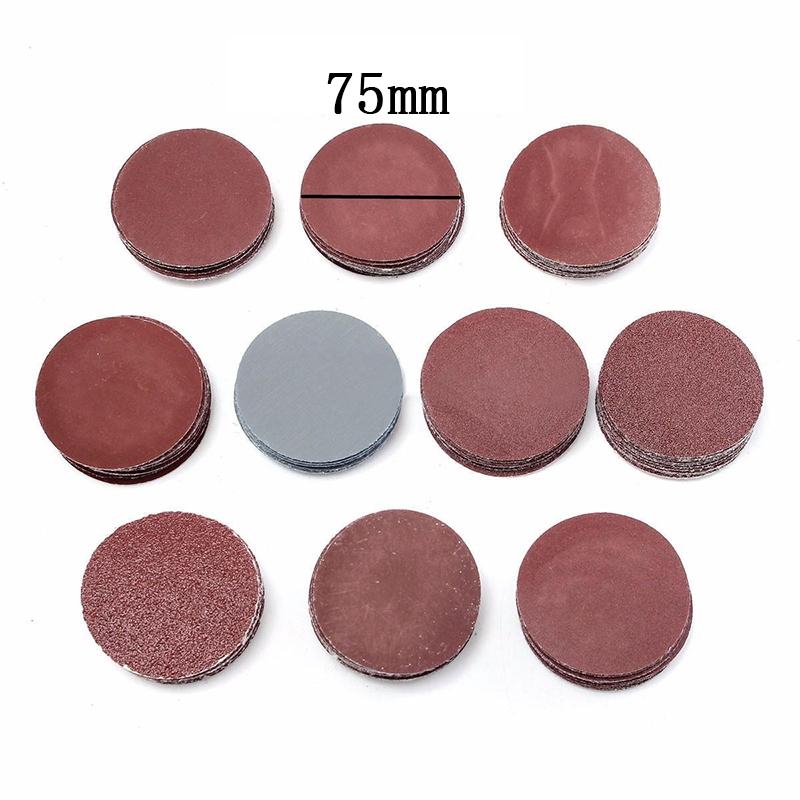 100pcs Car Sander Discs Sanding Polishing Pads Sandpaper Set 3inch/75mm 3000Grit
