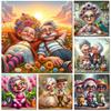 Old Friends 5D DIY Diamond Painting Cross Stitch New 2024 Happy Elderly Couple Cross Stitch Mosaic Diamond Embroidery Sale