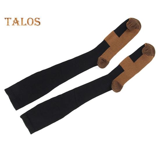 1 пара женских зимних спортивных носков, компрессионные носки для йоги, длинные, с трубкой, высокоэластичные, нескользящие, удобные, теплые носки для