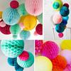 1 Paper Lantern Honeycomb Balls Tissue Pom Pom Party Wedding Hanging Decor