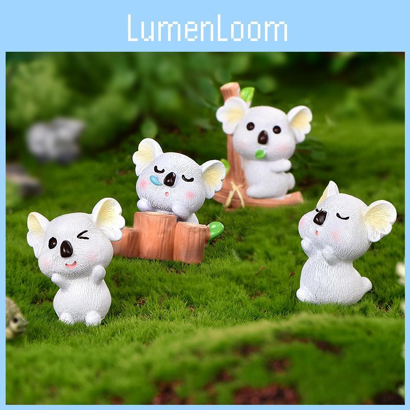 Cute Resin Koala Decoration Adorable Micro Landscape Garden Diy Crystal Ball Accessory