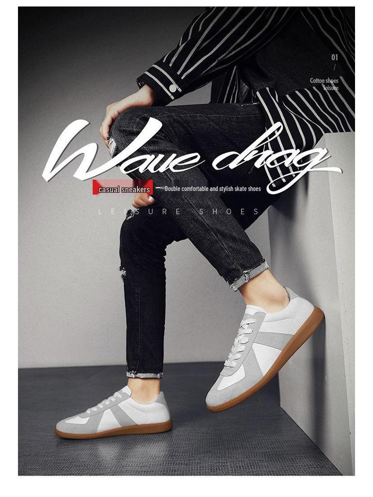 Женские ретро-кроссовки в немецком стиле 2025 года, белые, на толстой подошве, повседневные