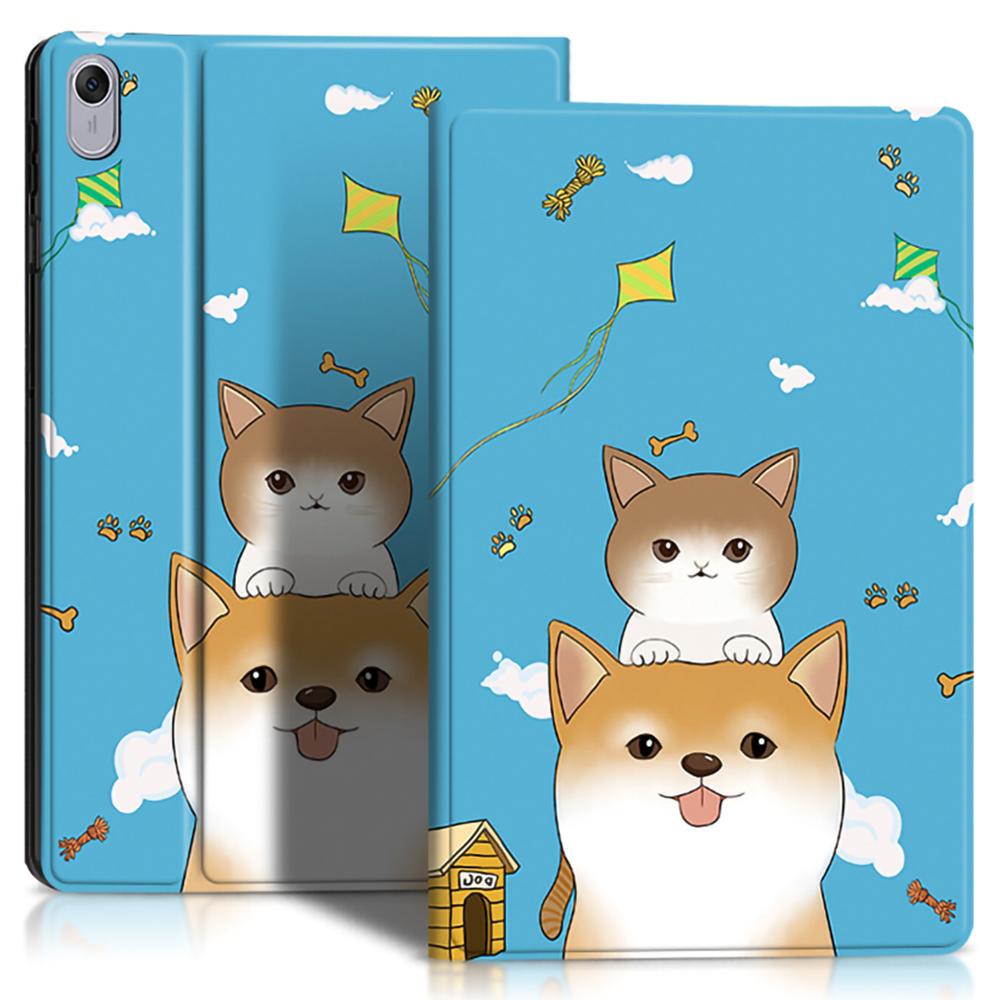 Чехол для Huawei Hi MatePad 11.5 2024 с принтом, из ПУ кожи+ТПУ, подставка, обложка для планшета