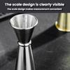 304 Stainless Steel Dual-Ended Ounce Measuring Cup Bar Mixing Measuring Cup