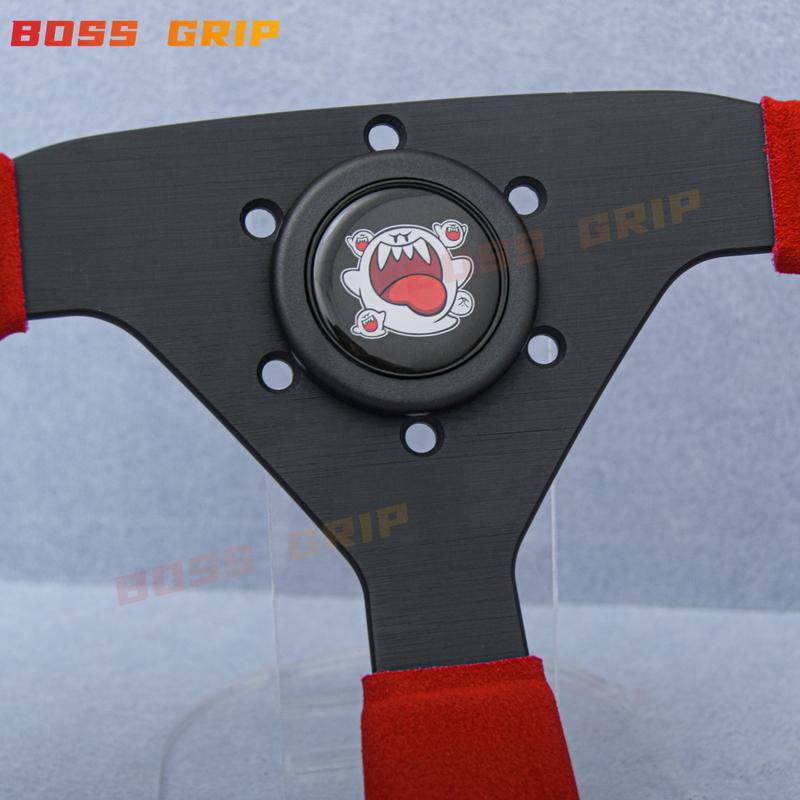 JDM Styling Steering Wheel Horn Button Car Modified Cutie Horn Switch Button Universal