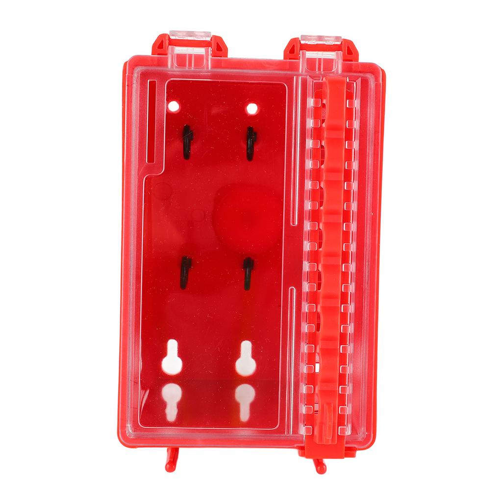 Wall Mount Lock Box 8 Hole Positions Hanging Locks Keys Combination Box with Transparent Panel