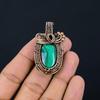 Malachite Pendant, 999 Copper Wire Wrapped Pendant Jewelry. Gift For Women Handmade Pendant Gemstone Jewelry