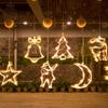 Star Moon Window Lamp LED Suction Cup Light Christmas Decoration Garland Fairy String Lights