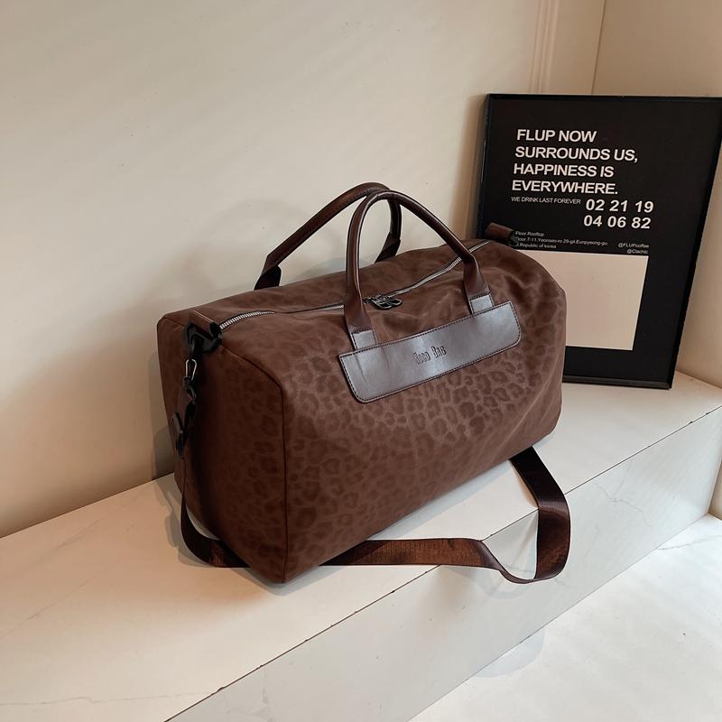 Спортивная сумка большой вместимости с леопардовым принтом, дорожная сумка, фитнес-сумка, сумка-дафл