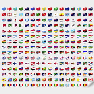 Брелок с флагом мира Китай США Канада Испания Израиль Подвеска с флагом