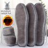 Winter Fleece-Lined Thick Warm Plush Insoles for Men and Women Cold-Proof Breathable Deodorant Foot Warmers