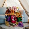 Alvin Chipmunks Theme Printed Blanket Perfect For Couch Bed Travel Outdoor Use Machine Washable Cozy Durable