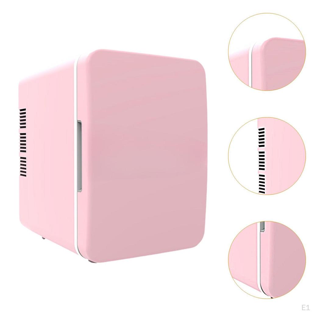 Мини-холодильник 4 л, многоцелевой холодильник-охладитель для напитков для дайверов, общежитий, автодомов, розовый