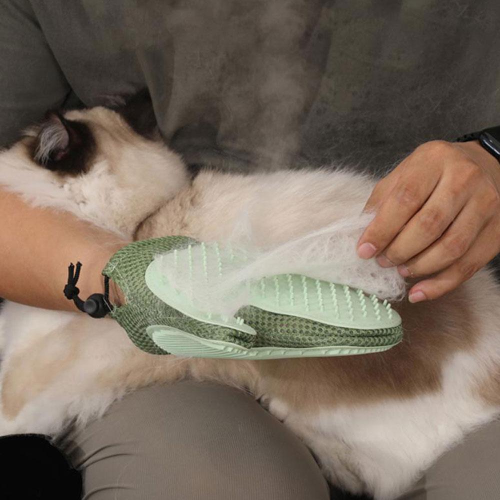 Pet Grooming Gloves Steam Massage Brush Spray Pet Hair Remover Comb Removing Dog Cat Hair From Sofa Carpet Clothes Tool Supplies 4
