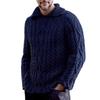 Men's  Fashion  Knitting  Pullover  Long Sleeves  Loose  Flip Collar  Sweater