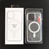 Магнитный чехол MagSafe Acrylic для iPhone 13, 15, 16 Pro - прозрачный жесткий чехол «два в одном»