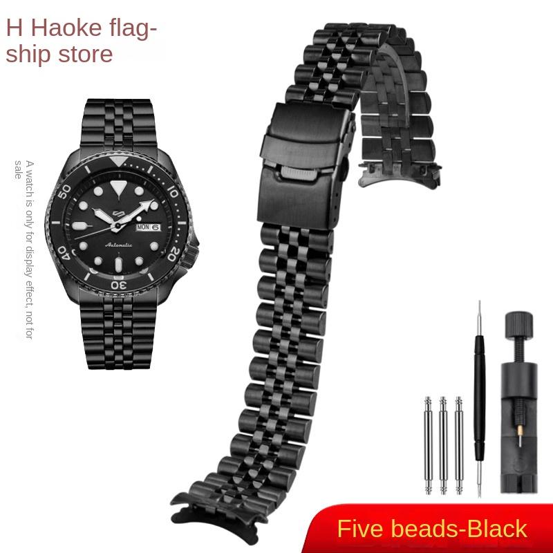 Металлический браслет из нержавеющей стали для часов Casio MDV106-1A, MDV-107, MTP-VD01, MDV-106 - 22 мм, регулируемый, с инструментами для установки