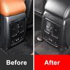 For Jeep Grand Cherokee 2011-2014 2015 2016 -  ABS Rear AC Condition Outlet Vent Cover Trims Armrest Box Anti Kick Board