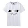 Summer Round Neck 3D Goldfish And Shark Print Top Fashionable Casual Short Sleeved Men's T-shirts