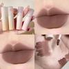 Nude Lip Glaze Soft Matte Silky Liquid Lipstick Mousse Velvet Autumn/Winter Girl Lip Mud Dark Red Brown Lip Tint Makeup Cosmetic