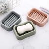 Bathroom Soap Box Double Layers Mesh Drainage Quick Drying Smooth Edge Solid Color Soap Holder Soap Tray Hotel Soap Organizer Home Bathroom KTY